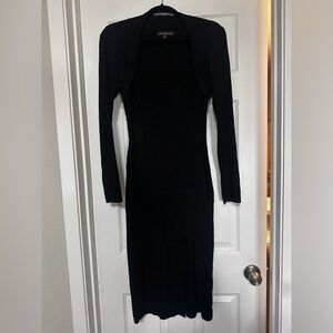 Forever 21 Almost Famous Black Long Sleeve Dress